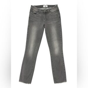 PAIGE Women's Straight Leg ankle Jeans in Charcoal gray size 25